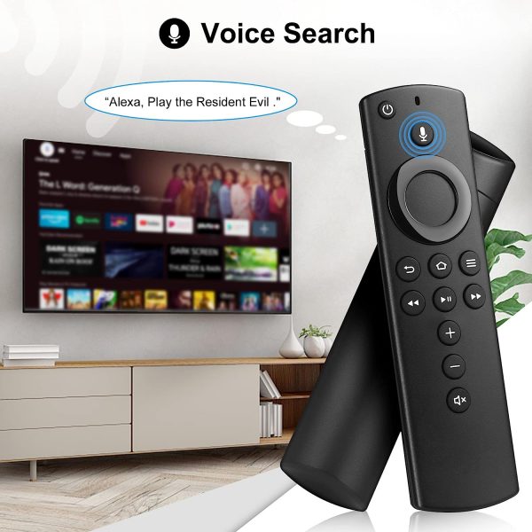 iPazzPort Replacement Voice Remote (2nd Gen) Compatible Fire TV Stick 4K,Max,Lite,  2nd 3rd Gen, Fire TV Cube (1st, 2nd Gen),Fire TV(3rd))